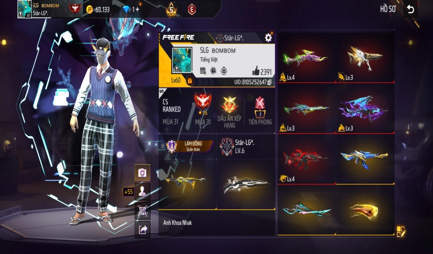 Ảnh 1 tài khoản Free Fire #6774 Ảnh 1 tài khoản Free Fire #6774