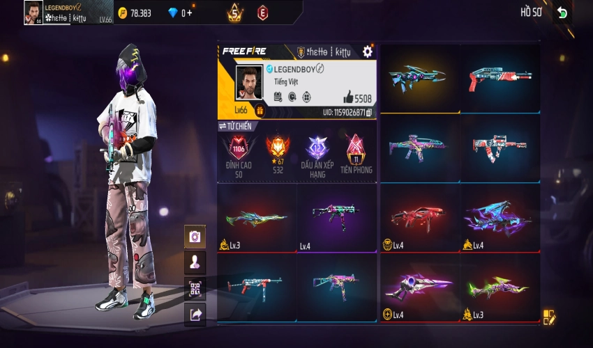 Ảnh 1 tài khoản Free Fire #7359 Ảnh 1 tài khoản Free Fire #7359